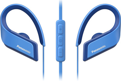 Panasonic RP-BTS35E-A Wired Headset(Blue, In the Ear)