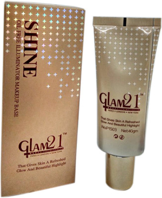 

Glam 21 Oil Free Illuminator Makeup Base Highlighter by SHEEN and SHINE Highlighter(Golden Pink)