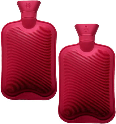 

Cinnamon Pack of 2 Pain Relief Comfort Non Electric Rubber 1 L Hot Water Bag(Red)
