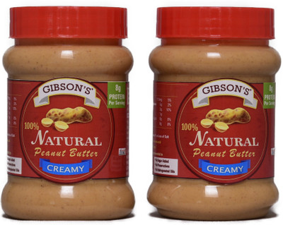 

GIBSON'S 100% Natural Peanut Butter Creamy (Unsweetened ) (200 g Pack of 2 ) 400 g (Pack of 2) 400 g(Pack of 2)