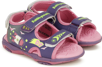 

Bubblegummers Boys Velcro Sports Sandals(Purple, Blue
