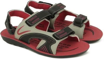 Bubblegummers Boys Velcro Sports Sandals(Grey , 6 - 9 month)