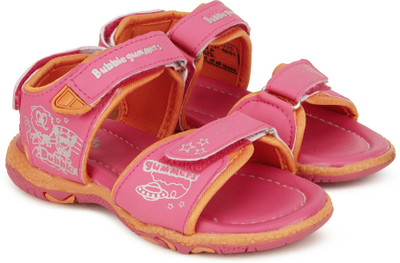 

Bubblegummers Girls Velcro Sports Sandals(Pink