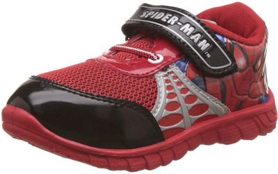 Spiderman Boys Slip on Running Shoes(Red
