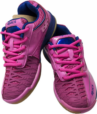 

APACS Boys & Girls Lace Badminton Shoes(Pink