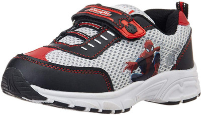 

Spiderman Boys Velcro Running Shoes(Grey, Grey red