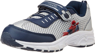 

Spiderman Boys Velcro Running Shoes(Grey, Grey blue