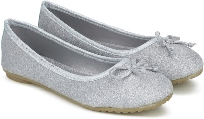 

Bubblegummers Girls Slip on Ballerinas(Silver