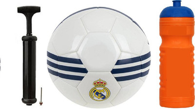 

Nice Madrid Real Wc Football + ECN Sipper+Air Pump Kit Football Kit