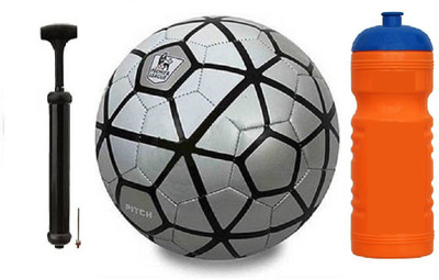 Nice Silver Black WC Football + ECN Sipper+Air Pump Kit Football Kit