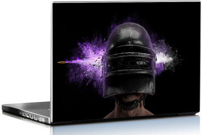

PIXELARTZ Pub G - Game - Helmet - HD Quality-15.6 Inches 3M Vinyl Paper Laptop Decal 15.6