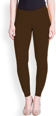 LUX LYRA Ankle Length  Ethnic Wear Legging(Brown, Solid)