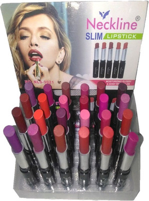 

Neckline Slim Matte Lipstick 24 Colors(Black)