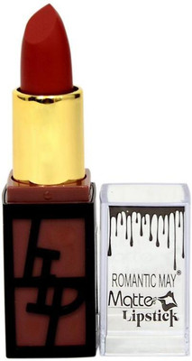 

ROMANTIC MAY Long Lasting Lipstick Moisturizing Pigment Cream Lip Stick Women Lip Beauty Cosmetic Tool(Light Coffee)