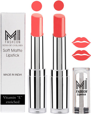 

MI Fashion Color Riche Creme Matte Sexy Lipsticks(Metallic Nude,Pouty Pink)
