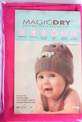 

magic dry Polyester Baby Bed Protecting Mat(Pink
