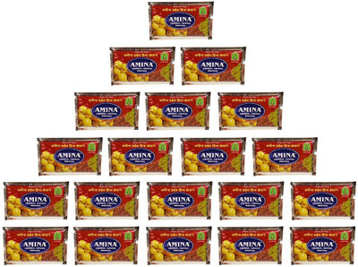

Amina herbal heena 800gm (pack of 20) with 40gm each packet brown Natural Mehendi(Pack of 20)