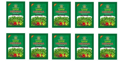 

Amina black herbal 300gm ( pack of 10 ) with 30gm each packet Natural Mehendi(Pack of 10)