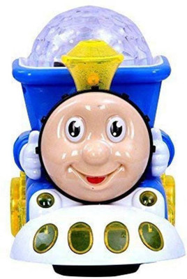

Gripix 3D Light Train Engine With Very Cute Music And Lighting Effects On Floor(Blue, Yellow)