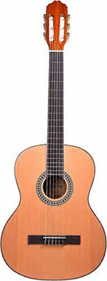 

Charming Treasures Guitar Toy for Kids with Adjustable Tuning Knobs Musical Instrument Guitar for Childrens(Brown)