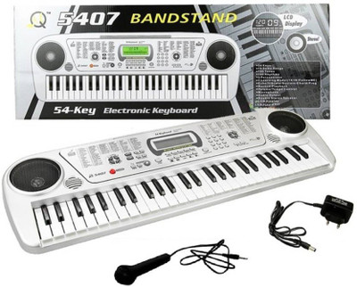 

Bluekart Online keyboard piano with mic(Silver)