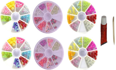 Gabbu TRENDING COMBO NAIL ART SET(MULTICOLOR)