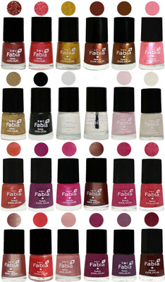 

Fabia Nail Polish (M25) Jerry Wine-Jerry Pink-Jerry Golden-Light Jerry Coffee-Dark Golden-Jerry Peach-Light Golden-Black-White-Top Coat-Lychee-Light Cream-Dark Peach-Shock Pink-Pink-Light Coffee-Magenta-Shock Pink Light-Light Nude-Red Orange-Shrimp Pastel