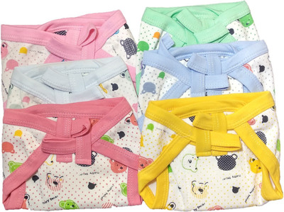 

Baby Shopiieee New Born Washable Reusable Hosiery Cotton Diapers, 3-6 Months (Multicolour) - Pack of 6, Multicolor