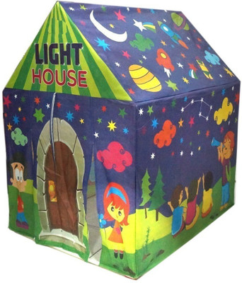 

Samaaya LED Light Tent House for Kids Play(Blue)
