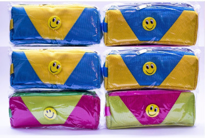 

Shopkooky Best Quality Any Bright Color Smiley Case Best For Birthday Return Gift / Birthday Gift - Pack of 6 Art Artificial Leather Pencil Boxes(Set of 6, Multicolor)