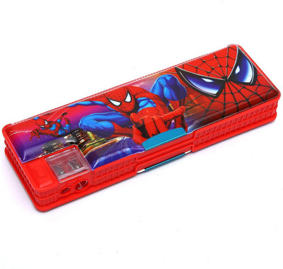 Goyal Spiderman Spiderman Art Plastic Pencil Box(Set of 1, Red)