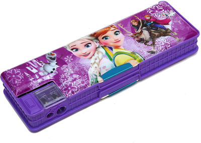 

Goyal Frozen Frozen Art Plastic Pencil Box(Set of 1, Purple)