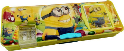 

Genextonline 1 minions Art Plastic Pencil Box(Set of 1, Yellow)