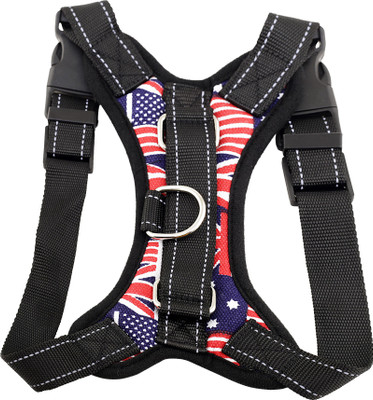 

SRI High Quality Front Range Dog Harness No-Pull Pet Harness Adjustable Outdoor Pet Vest Reflective Oxford Material Vest for Dogs Easy Control Dog Standard Harness(, Blue