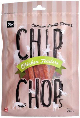 

Chip Chops Chicken Tenders Slice, 70 g Pack of 9 Chicken Dog Treat(70 g, Pack of 9)