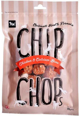 

Chip Chops Chicken and Calcium Bone, 70 g Pack of 9 Chicken Dog Treat(70 g, Pack of 9)