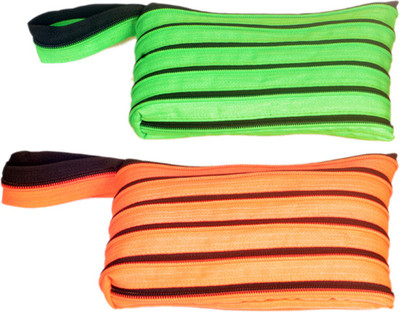 

WENYOU ZPC Zip Zip Pencil Pouch (Pack of 2) Pouch(Multicolor)