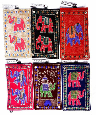

KRISHNA HANDLOOM HATHI FAMILY MOBILE COVER 6 PIS SET Mobile Pouch(Multicolor)