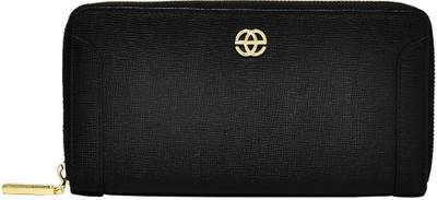 

Eske Adela Saffiano Zip Around Wallet Pouch(Black)