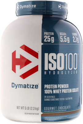 Dymatize ISO 100 (Gourmet Chocolate) Whey Protein(2.3 kg, Gourmet Chocolate)