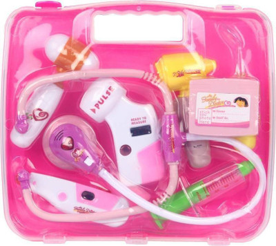 

Charming treasures My Family Battery Operated Doctor Set 8 PCS Kit With Lights & Music For Kids
