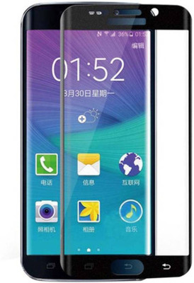 S-Gripline Tempered Glass Guard for Samsung Galaxy S6 edge plus (Black)(Pack of 1)