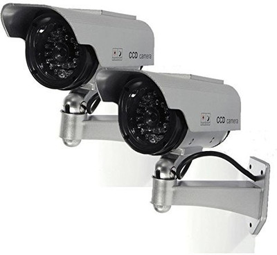 MOHAK MH-321 REAL LOOKING CCTV BLINKING LED DUMMY SECURITY WALL CAMERA 2PCS Wired Sensor Security System available at flipkart for Rs.1100