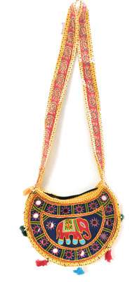 

SUVASANA Girls Casual Multicolor Cotton Sling Bag