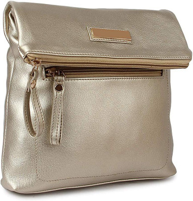 

Kleio Women Casual Beige PU Sling Bag