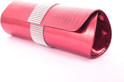 

Kleio Girls Evening/Party Red, White Metal Sling Bag