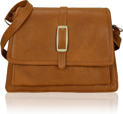

Kleio Women Casual Tan PU Sling Bag
