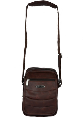

HANDCUFFS Men & Women Casual Maroon Leatherette Sling Bag