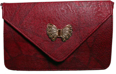

Lizzu collection Girls Casual, Evening/Party, Formal Maroon PU Sling Bag