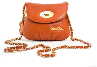 

Vestta Girls Evening/Party, Casual, Formal Brown Genuine Leather Sling Bag